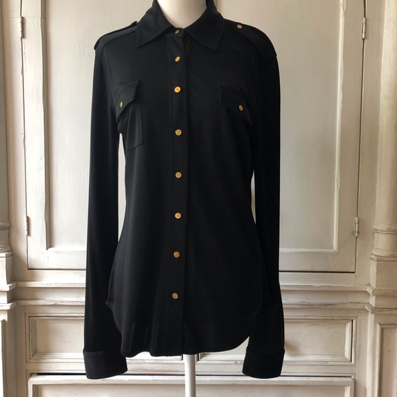 Tory Burch Tops - Tory Burch Blouse with Logo Buttons. Tory Burch Tops - Tory Burch Blouse with Logo Buttons.